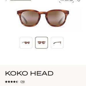 Maui Jim Brown Koko Head Glasses with Tortoiseshell Design